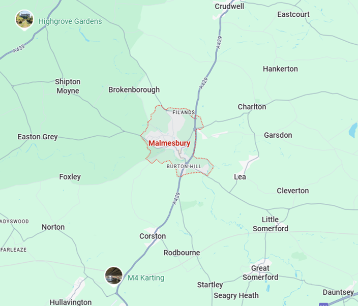 MalmesburyMap1 Map of Devizes